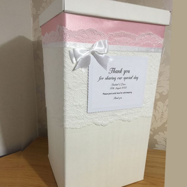 Personalised Wedding Post Box handmade to order