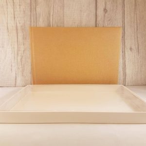 Plain/Blank Guest Book in Brown