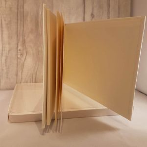Plain/Blank Guest Book in Ivory