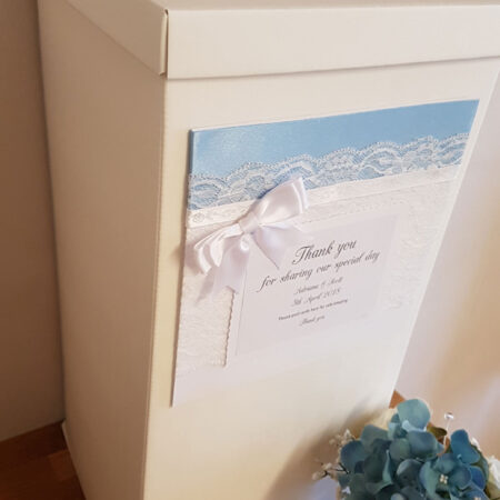 Personalised Wedding Post Box handmade to order