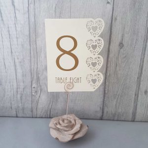 Rose Table Number Holder