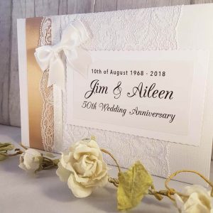 50th Golden Wedding Anniversary Memory Guest Book