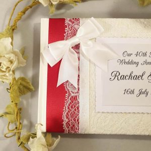 40th Ruby Wedding Anniversary Memory Guest Book