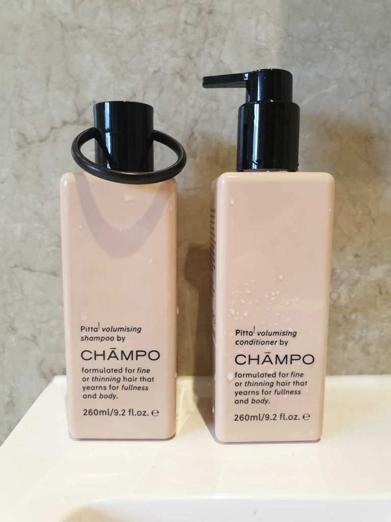 Champo hair case shampoo and conditioner - my review - the look of the bottles