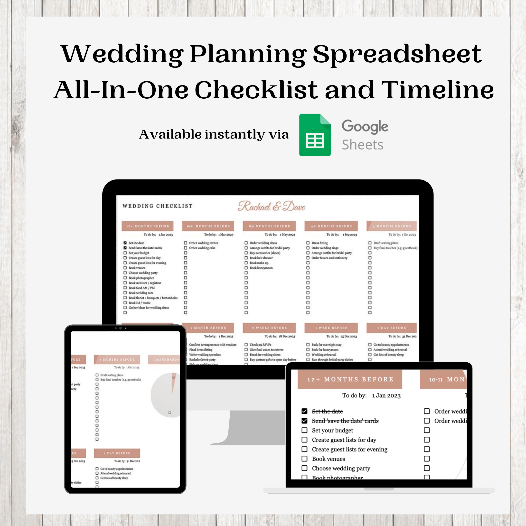 feww wedding planning printables and expense tracker