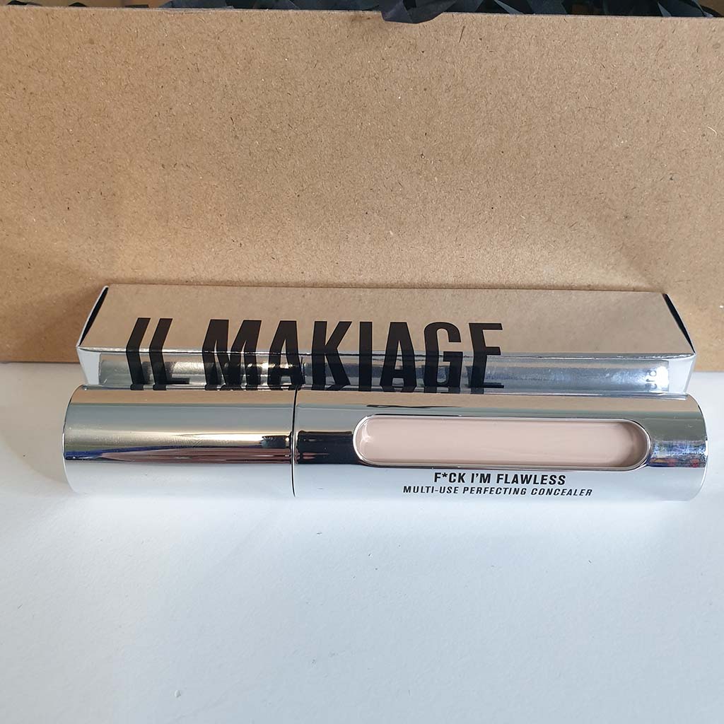 Il Makiage F*ck I'm Flawless concealer - my honest review - comparing my skin with and without makeup