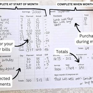 Monthly Budget Planner to keep you organised and stress-free - take control of your finances!
