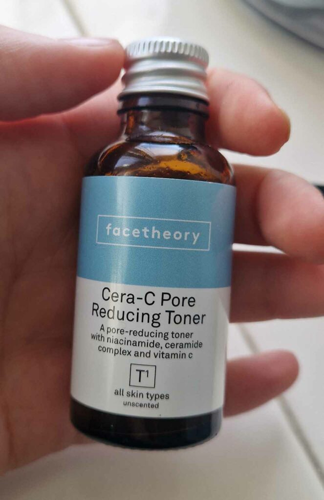 Facetheory cera c pore refining toner skincare review oily skin
